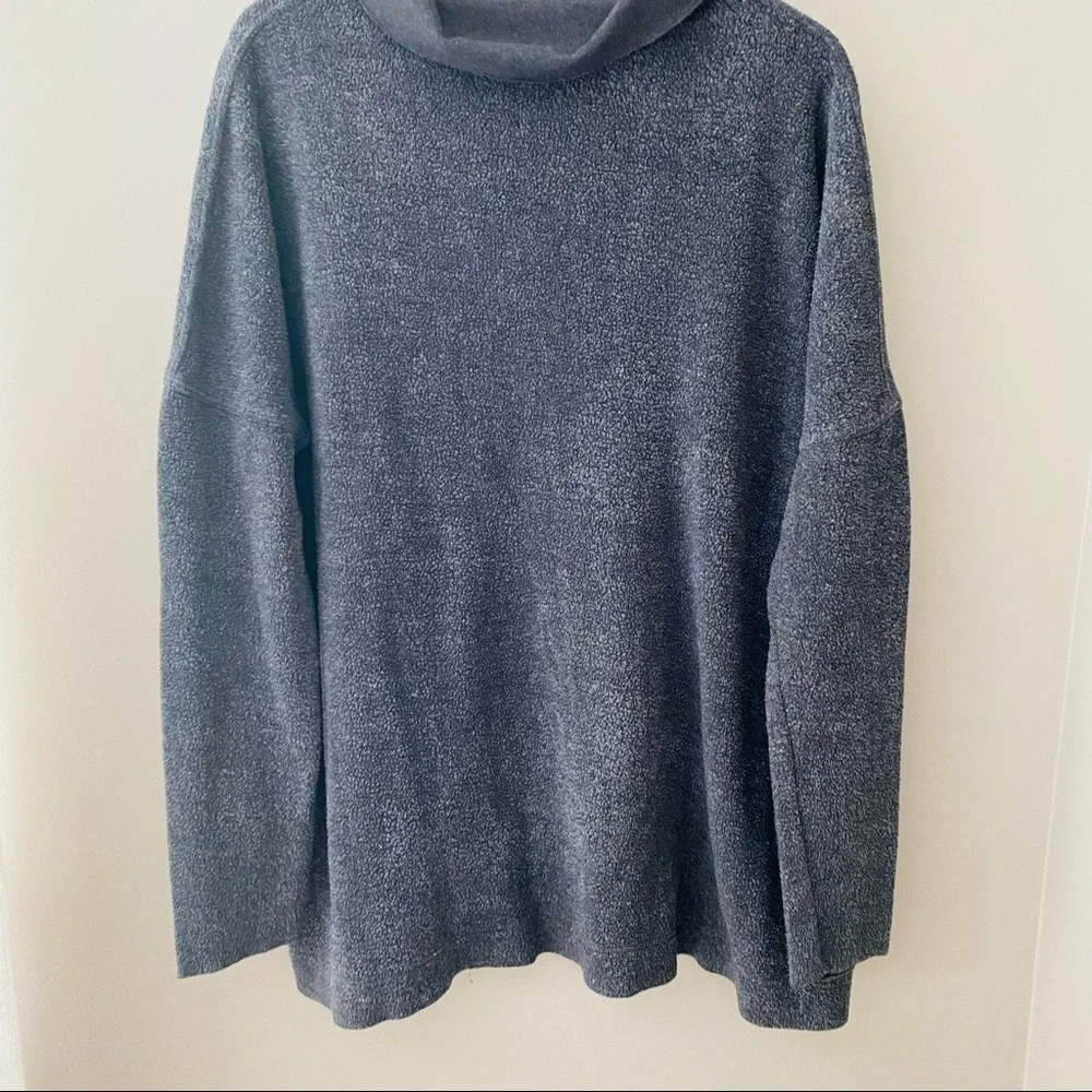 Free People Oversize Pullover Sweater Gray Sz Small